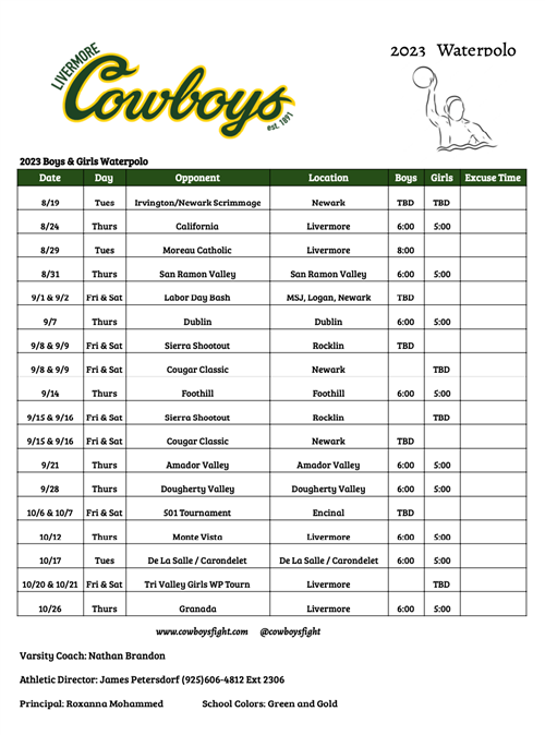 Schedule